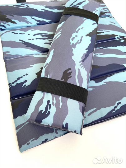 Пляжная сидушка непромокаемая жёлтая с ручками