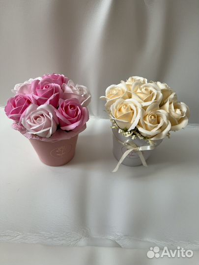 Букет из мыльных роз