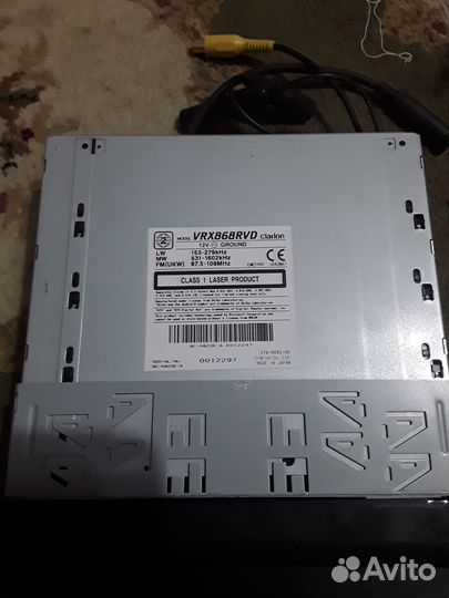 Магнитола clarion vrx868rvd год около 2008. Новый