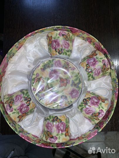 Чайный сервиз новый в коробке фарфор