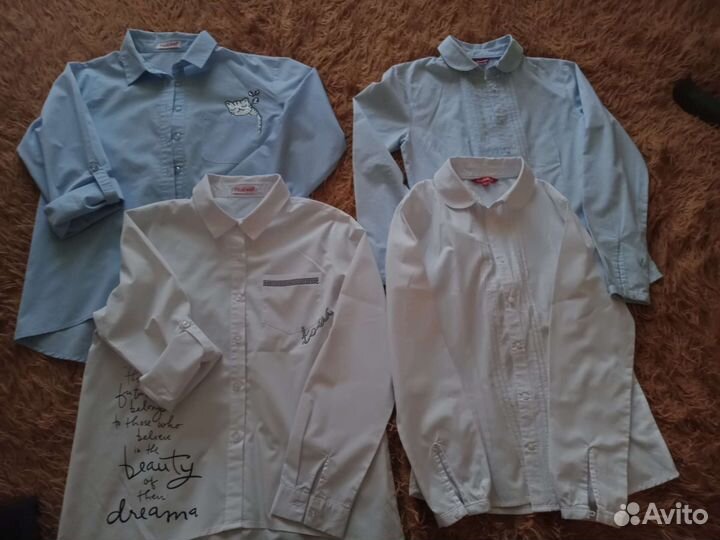 Блузки школьные 152 комплектом