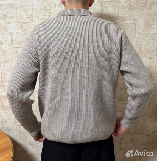 Мужской джемпер полузамок олд мани