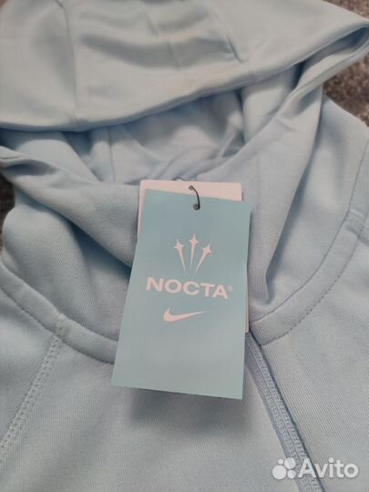 Зип-Худи Nike Tech Fleece Nocta Голубая