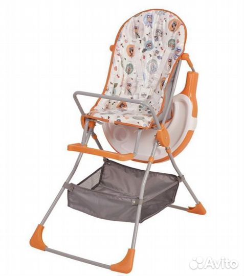 Стульчик для кормления Selby 252 Совы оранжевый