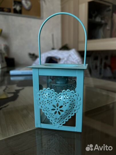 Подсвечник фонарик металлический