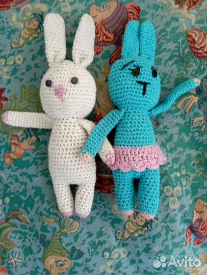 Зайчики ручная работа
