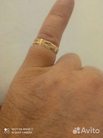Кольцо обручальное золото 585 алмазная обработка
