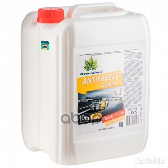 Антифриз GreenCool GC4010 G11, 10 кг (жел.) 0 7