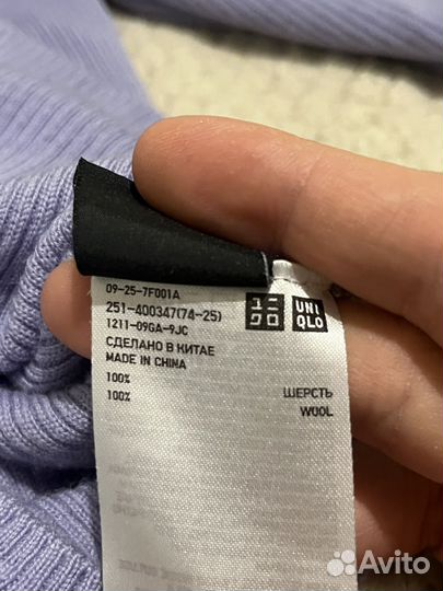 Шерстяная водолазка Uniqlo женская