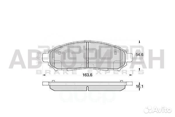 Колодки тормозные дисковые передние nissan Serena