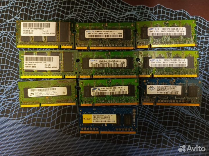 Оперативная память dimm ddr3, sodimm ddr2, ddr3