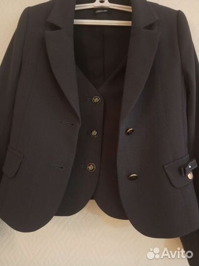 Жакет и жилет школьный для девочки