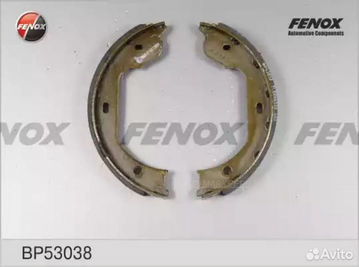 Fenox BP53038 Колодки тормозные барабанные зад пра