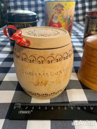 Банки для чая, туесок СССР