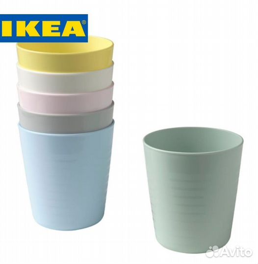 Новые детские стаканы икеа калас 6 шт