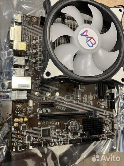 Материнская плата с процессором AM4 ryzen 5 5500