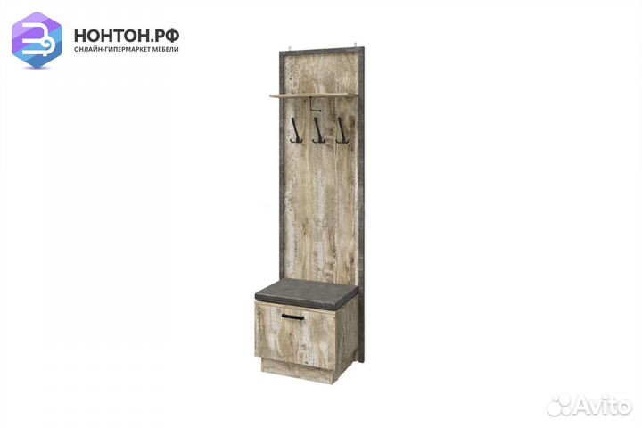 Прихожая Амели с вешалкой дуб юкон