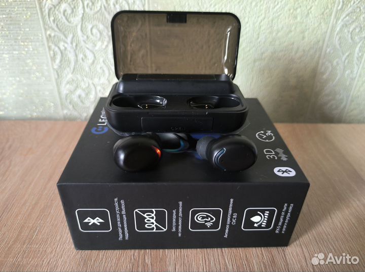 Беспроводные спортивные наушники TWS. Bluetooth