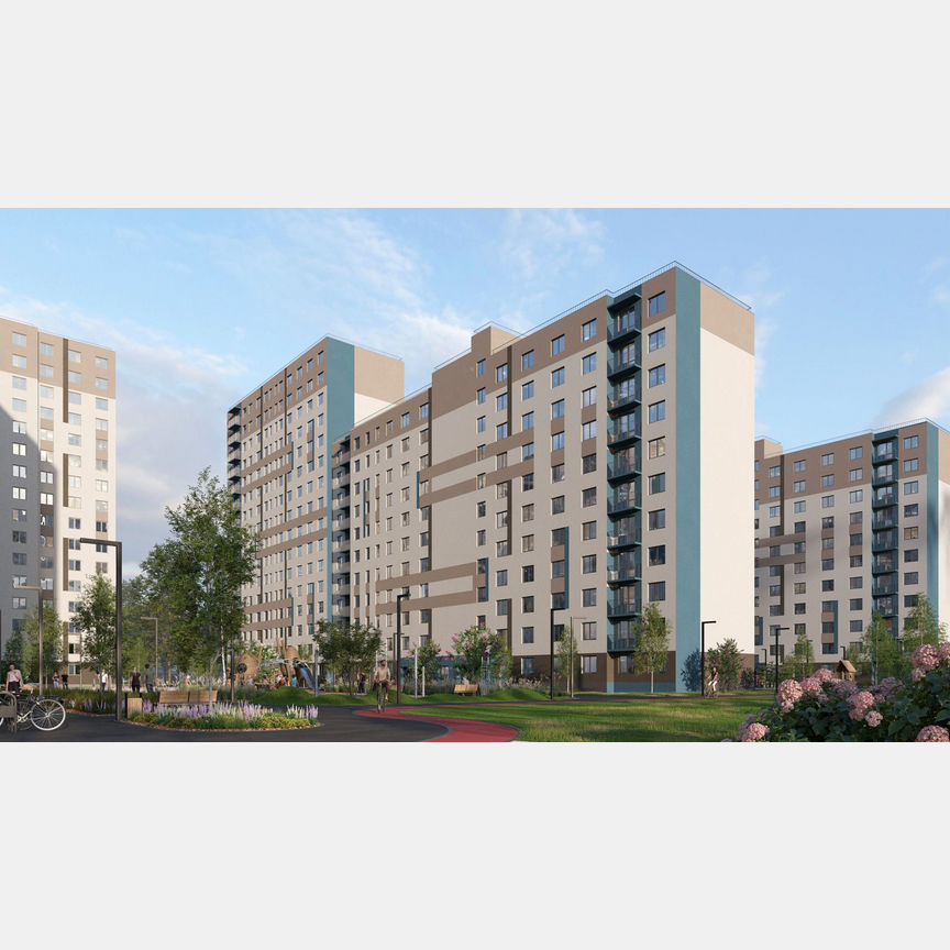 2-к. квартира, 49,2 м², 9/16 эт.