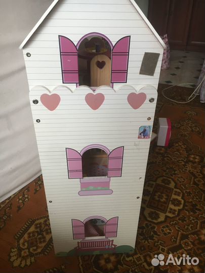 Кукольный домик из натурального дерева