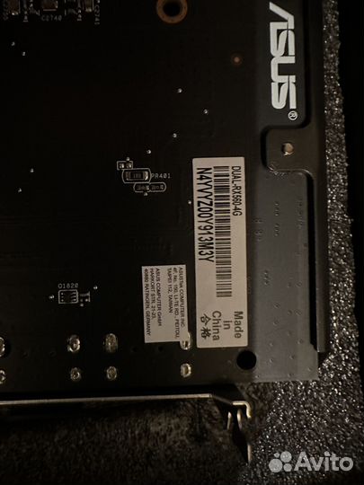 Видеокарта asus Radeon RX560 dual 4G