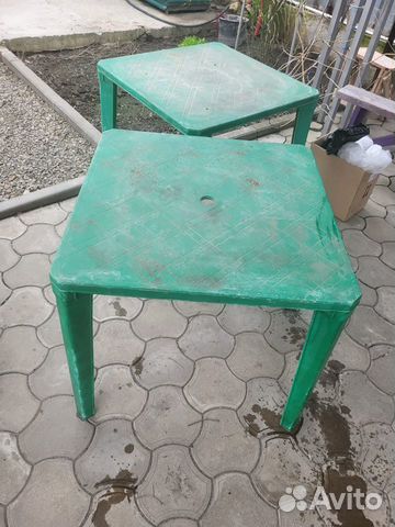Столы и стулья пластик