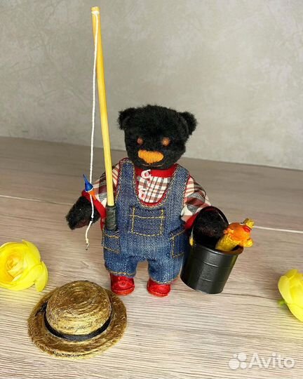 Мишка Тедди рыбачек с ноготок)
