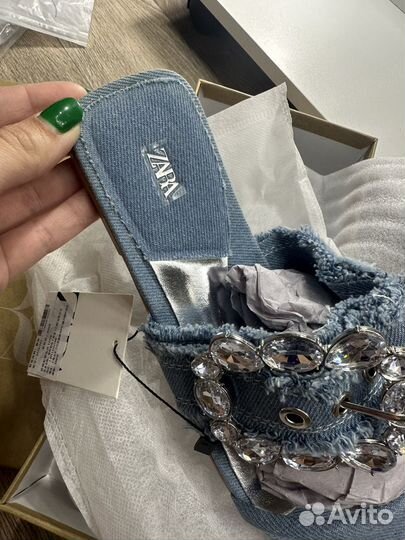 Шлепки zara