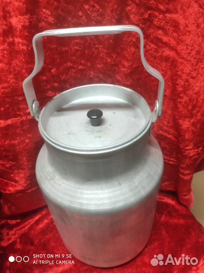 Бидон большой 10 л, из пищевого алюминия