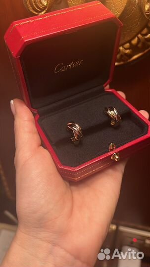 Cartier trinity серьги