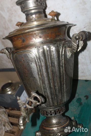 Самовар рюмка бр.шемарины тула 4 л