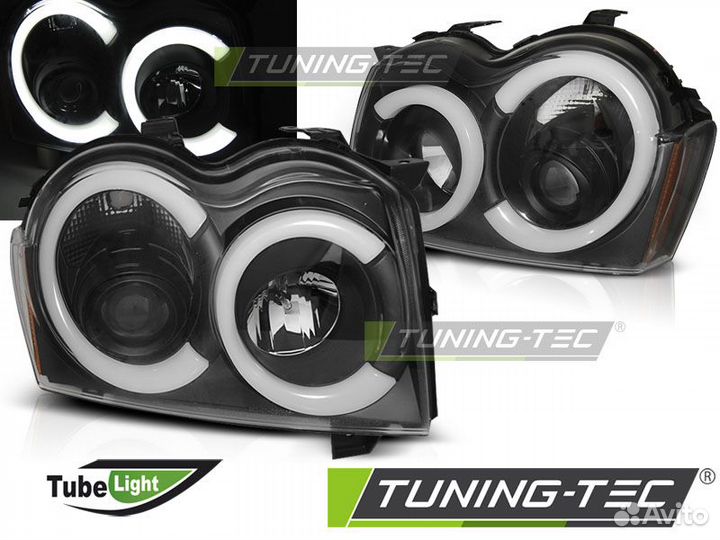 Jeep grand cherokee 05-08 Фары tube light черные