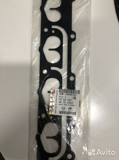 Прокладка патрубок к головке Astra-H-G