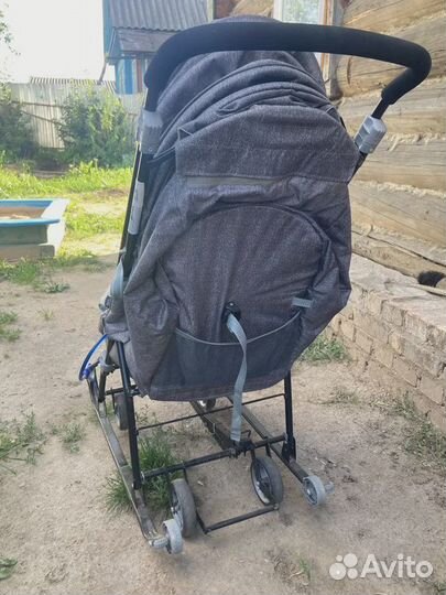 Детские санки коляска