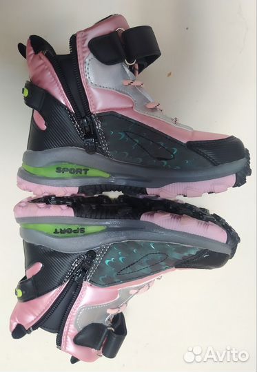 Ботиночки зима светящиеся 28р