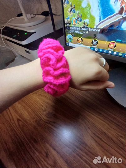 Резинка для волос вяжу на заказ