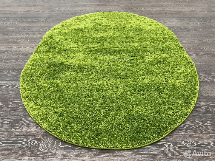 Ковер с высоким ворсом 1.2х2, зеленый