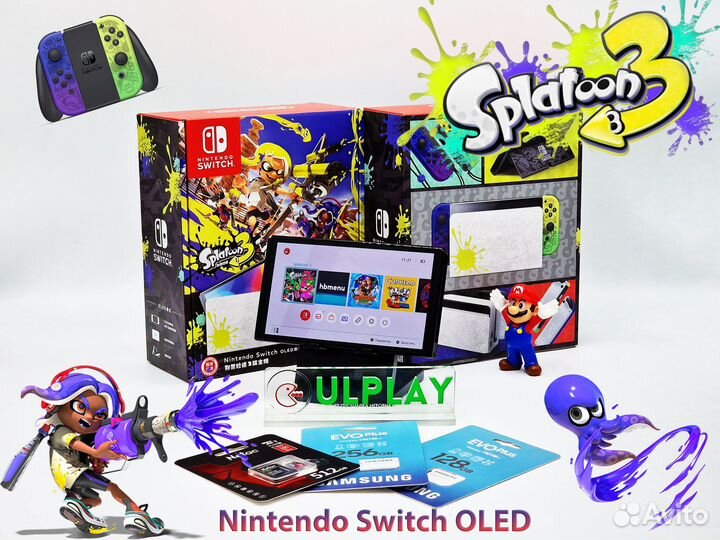 Nintendo Switch oled Splatoon 3 + любые игры