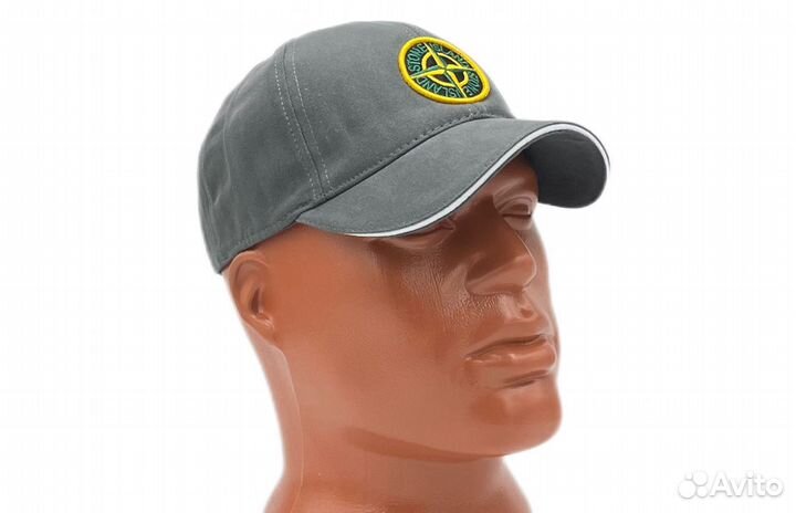 Кепка Mini Stone Island серая унисекс