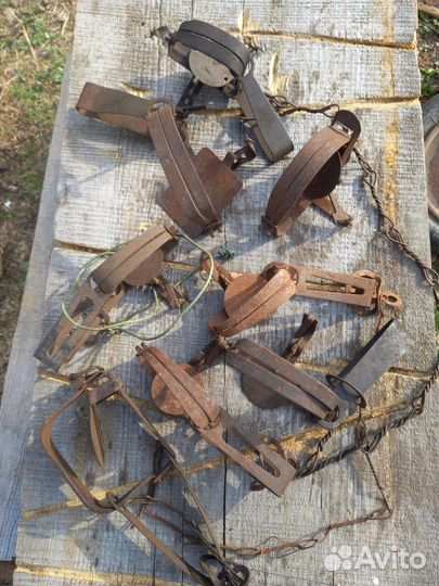 Капканы N 0, N 1. Советские 8 штук