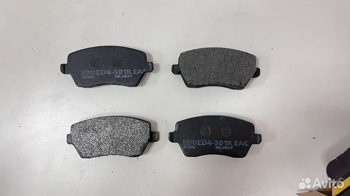 Колодки переднего тормоза для LADA largus, №842