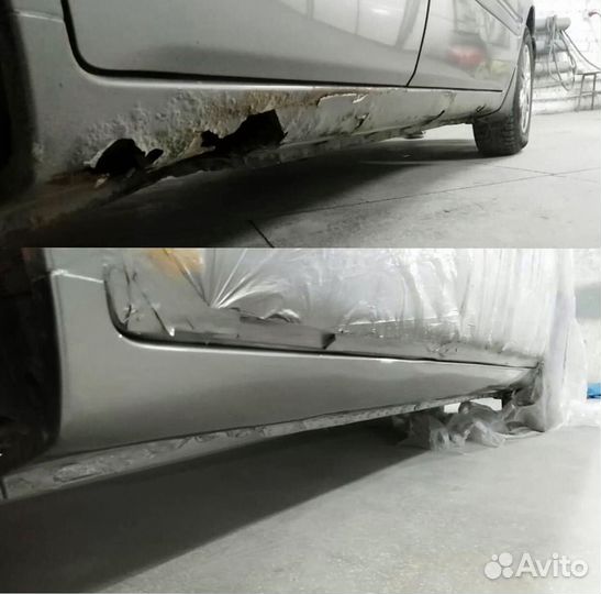 Пороги Toyota Land Cruiser 200 ремонтные