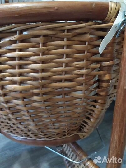 Люлька из лозы плетёная для младенца до 6 месяцев