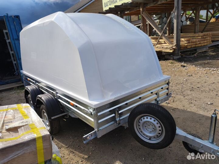 Прицеп с крышкой 817732.022 Н1500мм двухосный