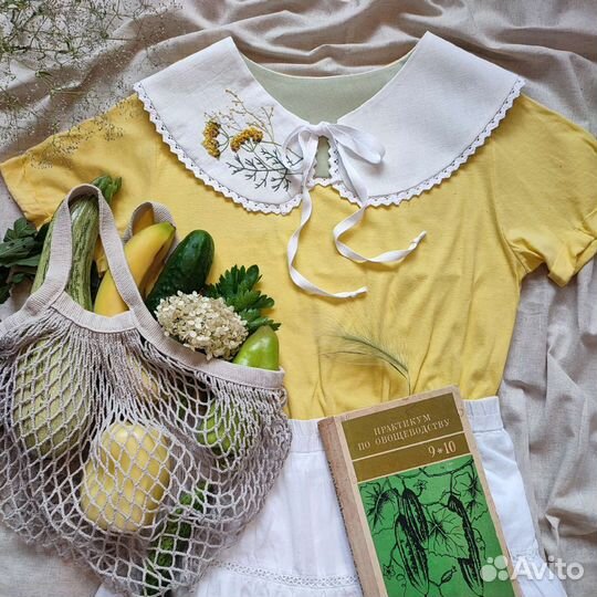 Съемный воротничок ручная работа