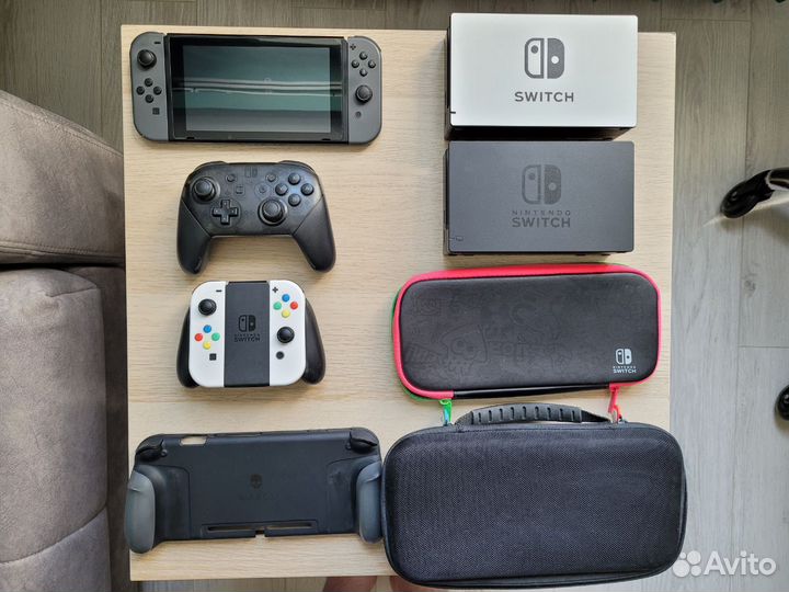 Nintendo Switch rev.1 жирный комплект