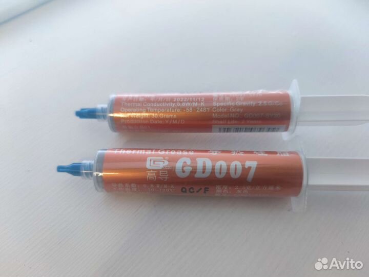 Термопаста gd007 6,8w/m-k 30g / gd-2 7.5w/m-k 15g