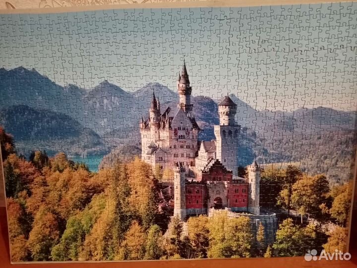 Картина, собранная из пазл 1000 шт