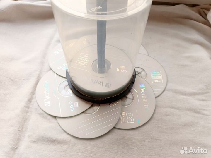 Новые диски Verbatim CD-R и CD-RW в футляре