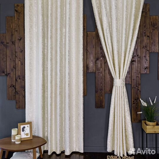 Комплект штор Версаль Молочный готовые и на заказ